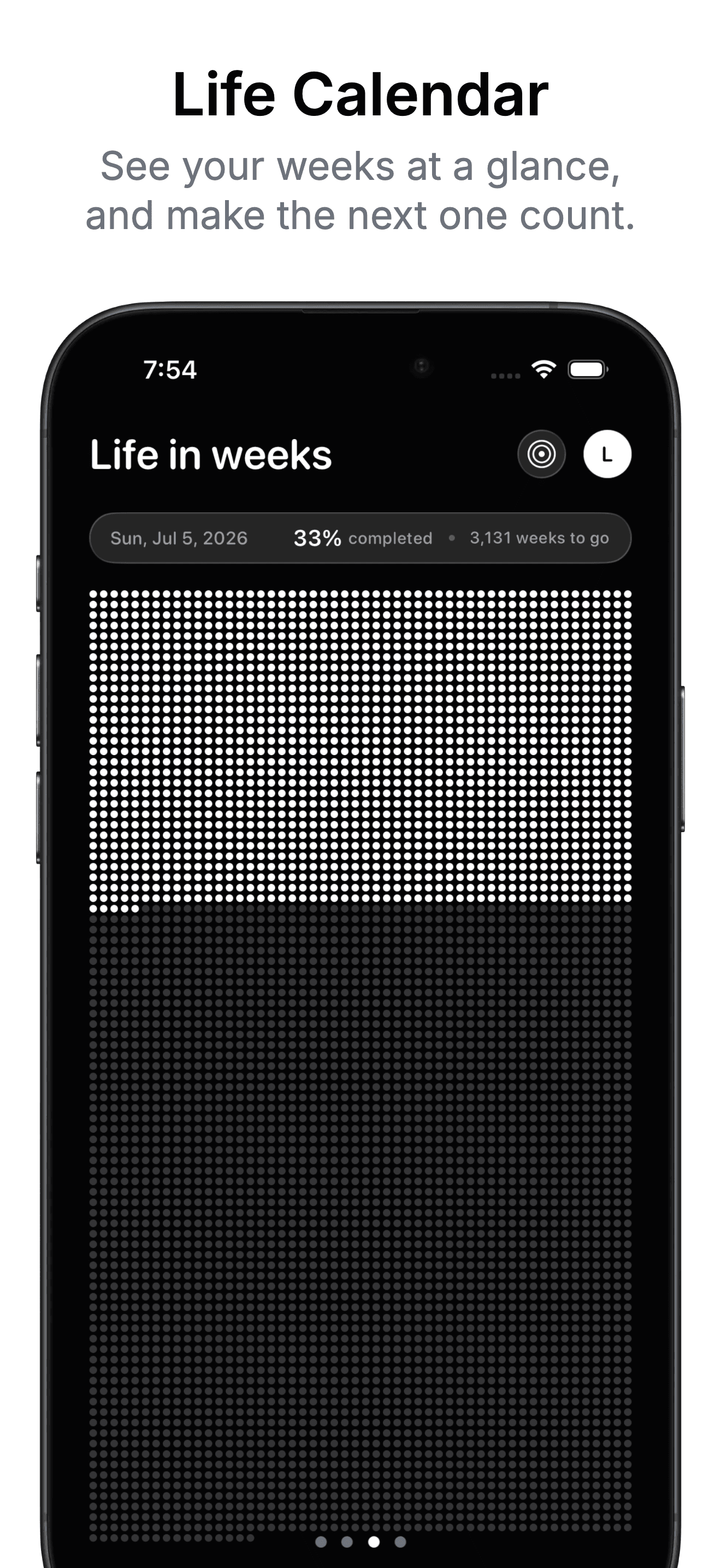 Dots Life Calendar screenshot